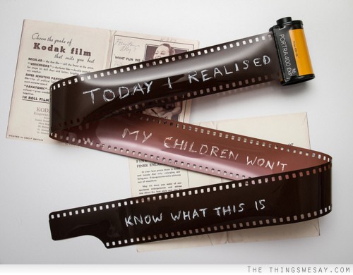 Today I realised my children won't know what this is