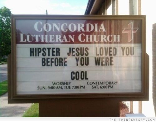 Hipster Jesus loved you before you were cool