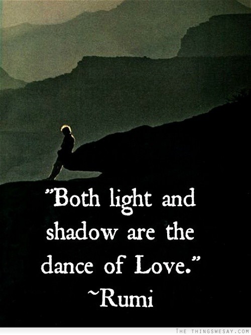 Both light and shadow are the dance of love