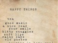 Happy things