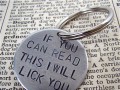If you can read this I will lick you