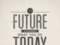 Your future is created by what you do today not tomorrow