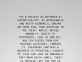 In a society so governed by superficiality by appearances and petty economics dreams are more real than anything in the real world